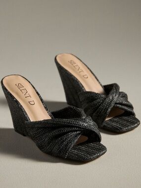 Silent D Anthropologie Katia wedge sandals 37